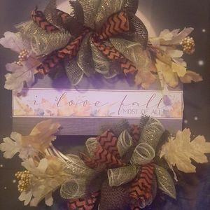 🍂Wooden/Burlap Fall Wreath🍂